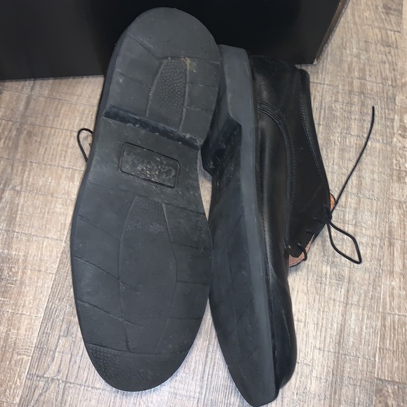Genuine Leather Men’s Dress shoe Black Cabelas Sz 11 - Picture 5 of 8